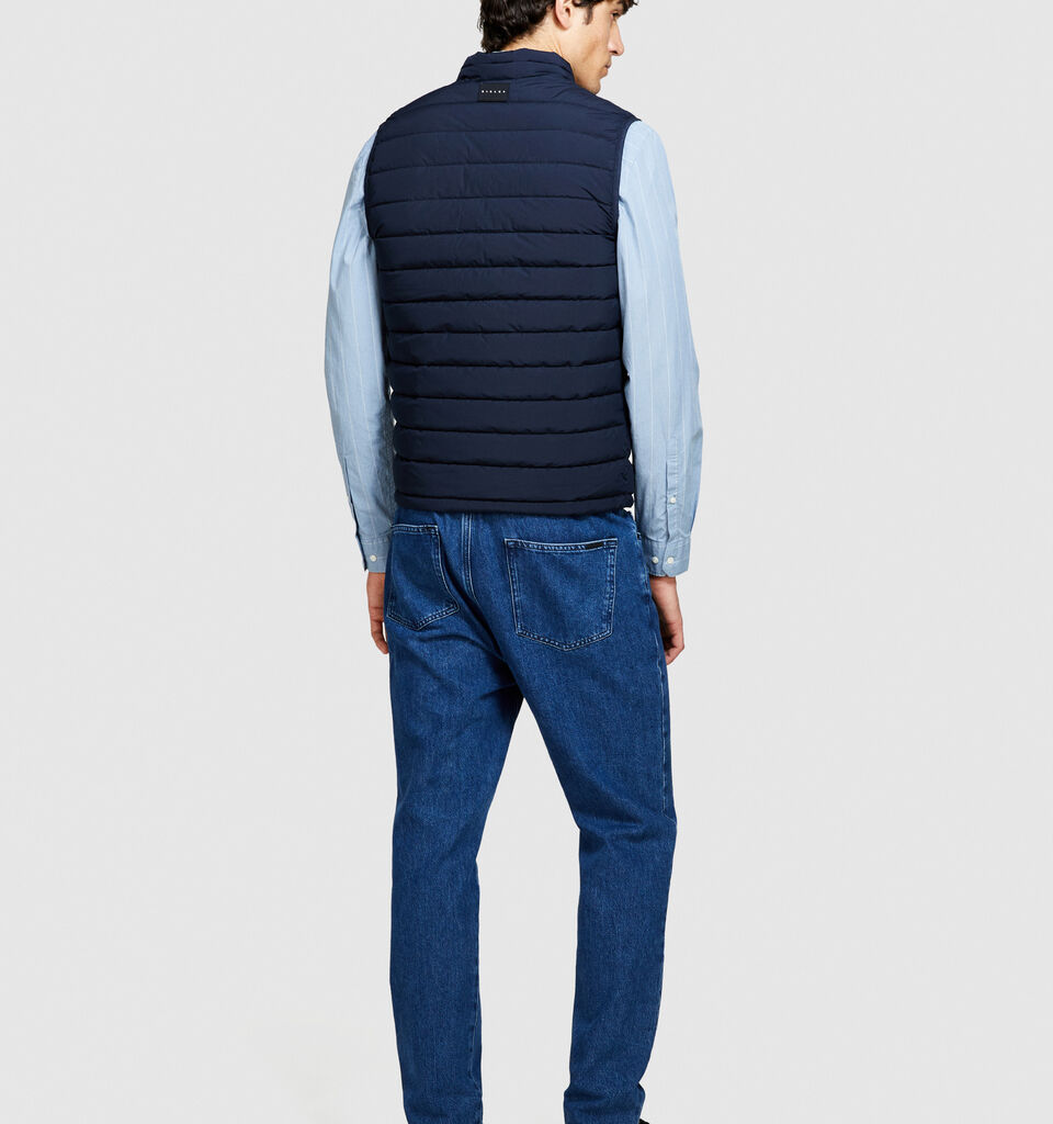 Padded vest - men's puffer jackets and coats - Dark Blue | Sisley image number 3
